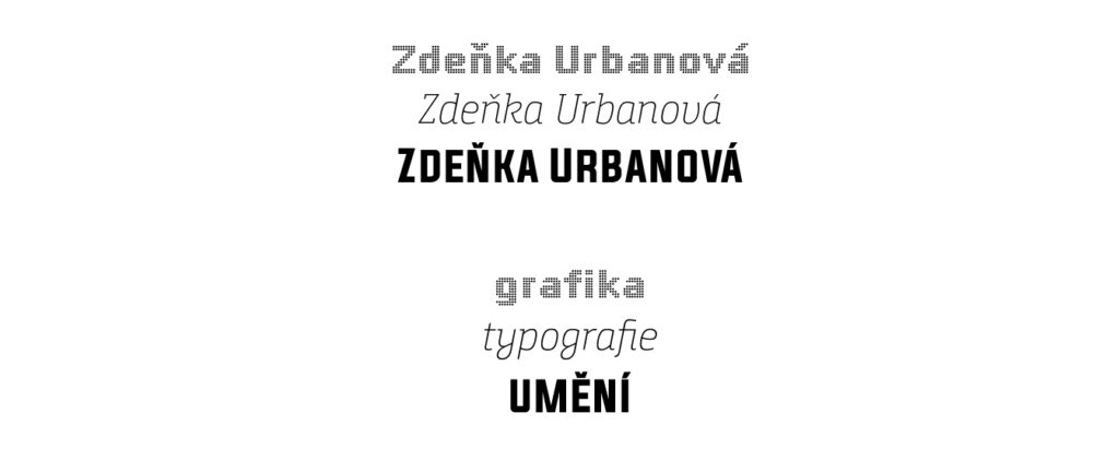 Zdenka Urbanová Grafika Typografie Umeni